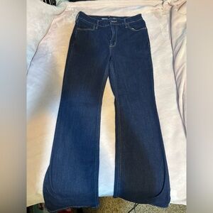 Old Navy Dark Wash High-Rise Wow Flare Jeans